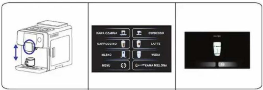 KAWA CZARNA ESPRESSO CAPPUCOSINO LATTE MLEKO WOODA MENU KAWA MIELONA