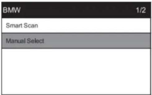 BMW 1/2 Smart Scan Manual Select