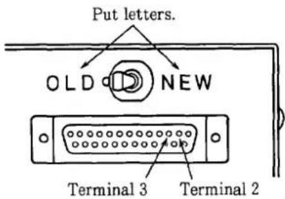 Put letters. OLD NEW Terminal 3 Terminal 2