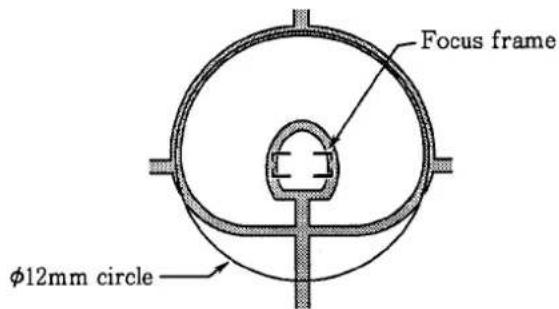 Focus frame φ12mm circle