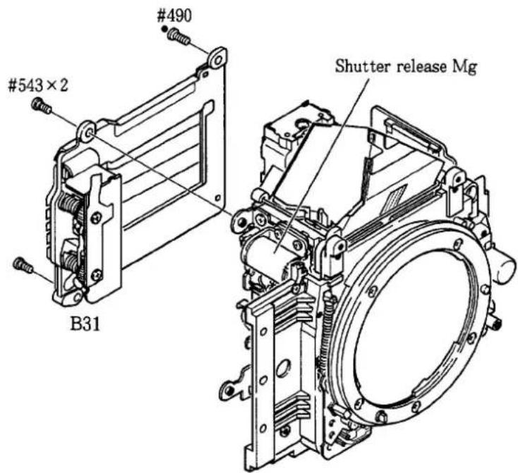 #543×2 #490 B31 Shutter release Mg