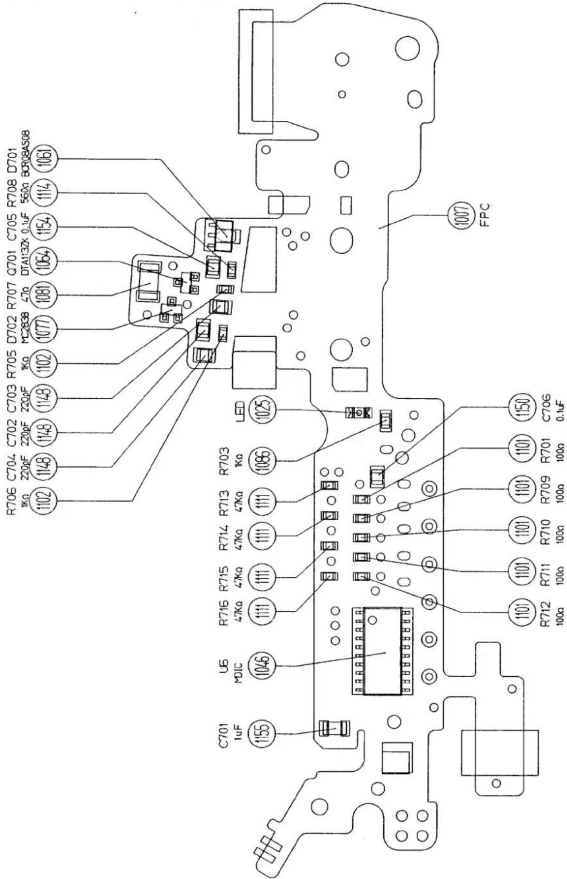 R706 C704 C702 C703 C703 R705 D702 R707 Q701 C705 R708 D701 1KΩ 220pF 220pF 220pF 1KΩ MC2888 1102 1148 1148 1148 1148 1148 1148 1148 1148 1148 1148 1148 1148 1148 1148 1148 1148 1148 1148 1148 1148 1147 LED R716 R715 R714 R713 R703 47KΩ 47KΩ 47KΩ 47KΩ 47KΩ 47KΩ 47KΩ 47KΩ 47KΩ 47KΩ 47KΩ 47KΩ 47KΩ 47KΩ 47KΩ 47KΩ 47KΩ 47KΩ 47KΩ 47KΩ 47KΩ U6 MOIC C701 1uF 1046 1155 1007 FPC 1025 1086 1111 1111 1109 1109 1109 1109 1109 1109 1109 1109 1109 1109 1109 1109 1109 C706 0. uF R701 R709 R709 R709 R709 R709 R709 R709 R709 R709 R709 R709 R709 R709 R709 R709 R709 R709 R709 R709 R709 R708A508 560a BORO8A508 560a BORO8A508 560a BORO8A508 560a BORO8A508 560a BORO8A508 560a BORO8A508 560a BORO8A508 560a BORO8A508 563
