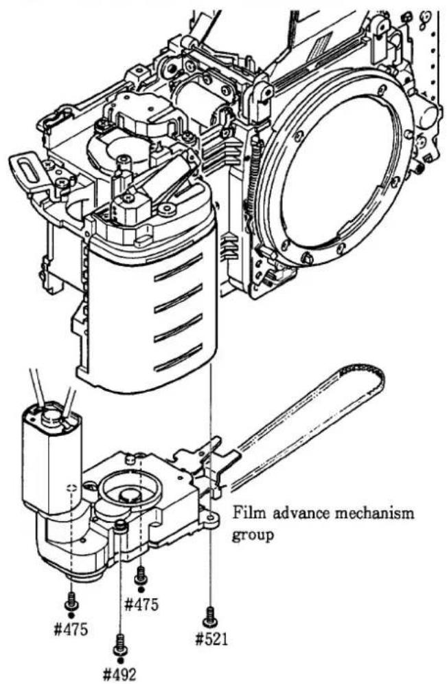 Film advance mechanism group #475 #475 #492 #521