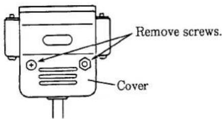 Remove screws. Cover