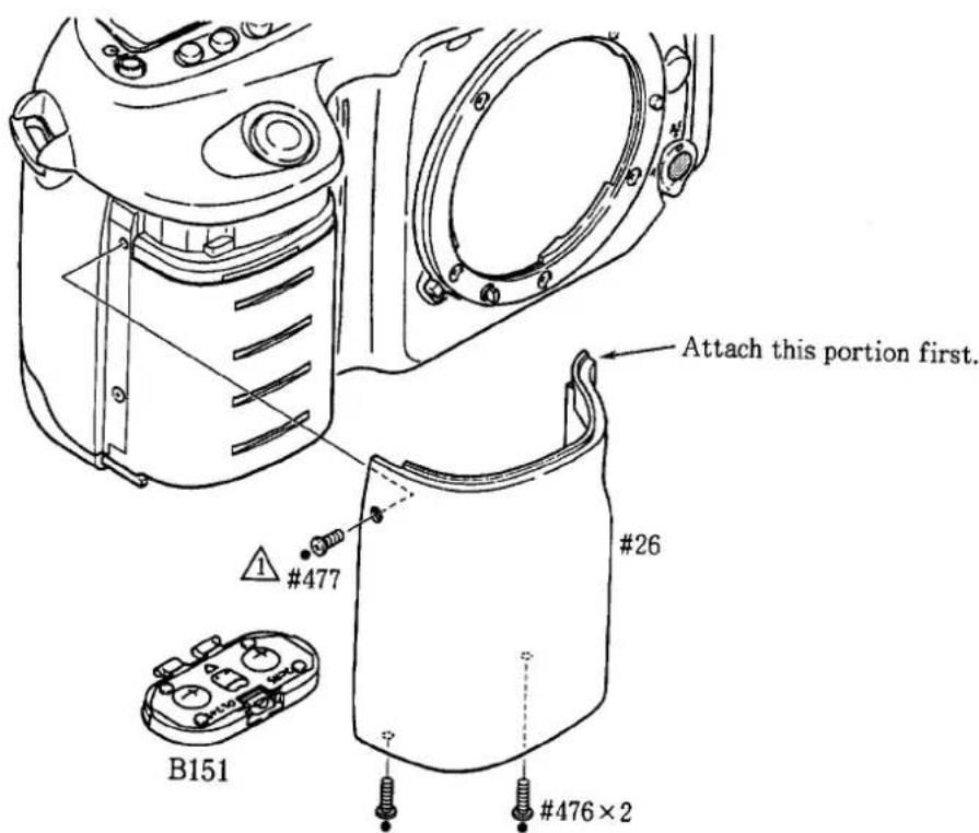 Attach this portion first. #477 #26 B151 #476 × 2