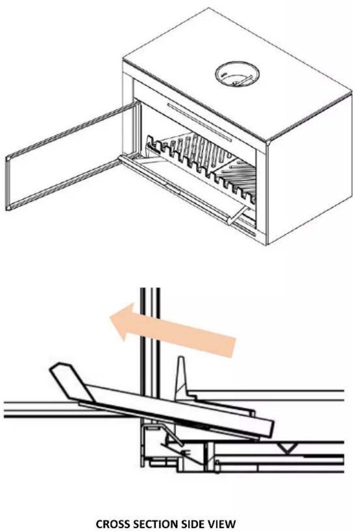 Nectre Inbuilt - ONLY REMOVE ASH TRAY WHILE FIREPLACE IS INACTIVE. - 1
