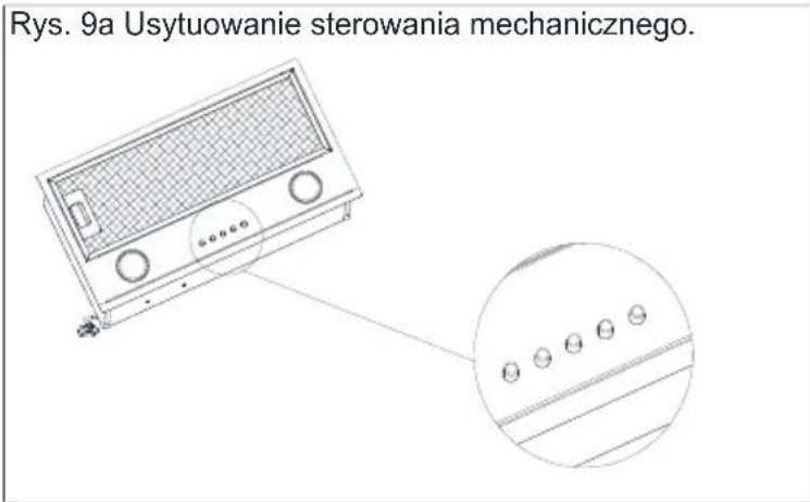 Berg RIVO ECO - Sterowanie pracą okapu - mechaniczne - 1