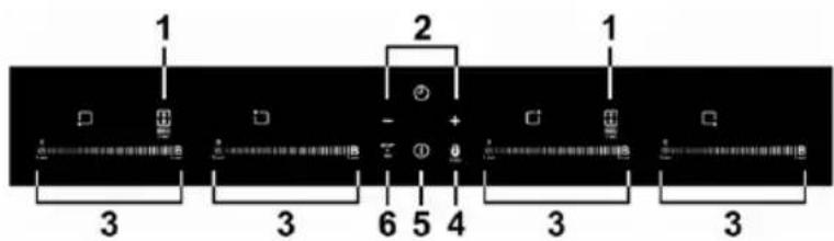 Berg BRGI 603N - Model 6: płyta indukcyjna XBERG BRGI 6424 - 1