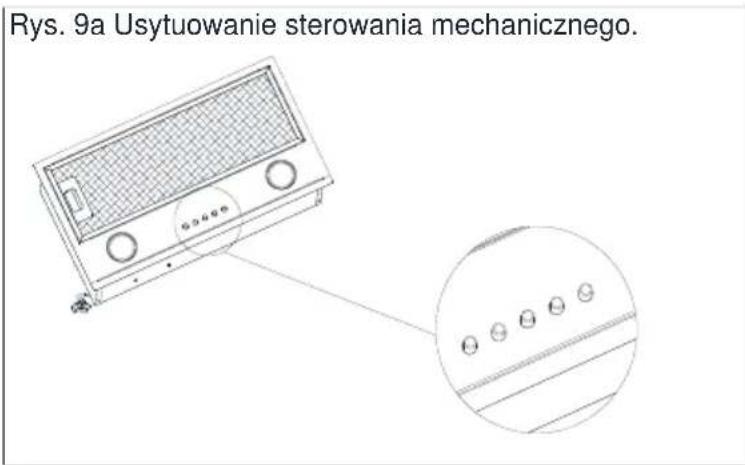 Berg WEGO - Sterowanie pracą okapu - mechaniczne - 1