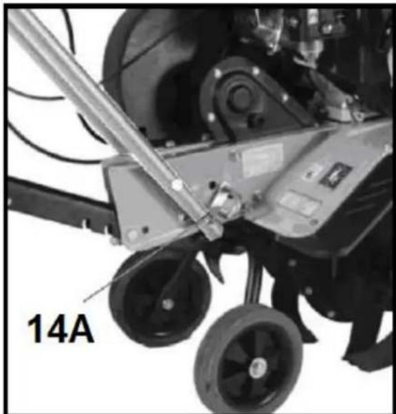Handy NG86L - Regulacja kółek podporowych - 1
