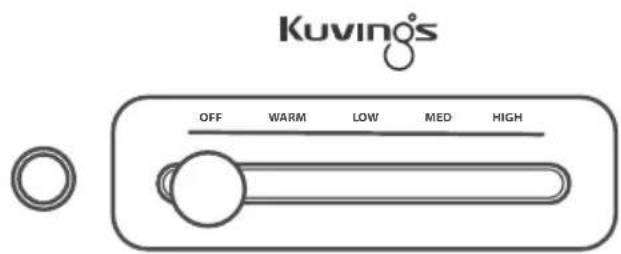 Kuvings OFF WARM LOW MED HIGH
