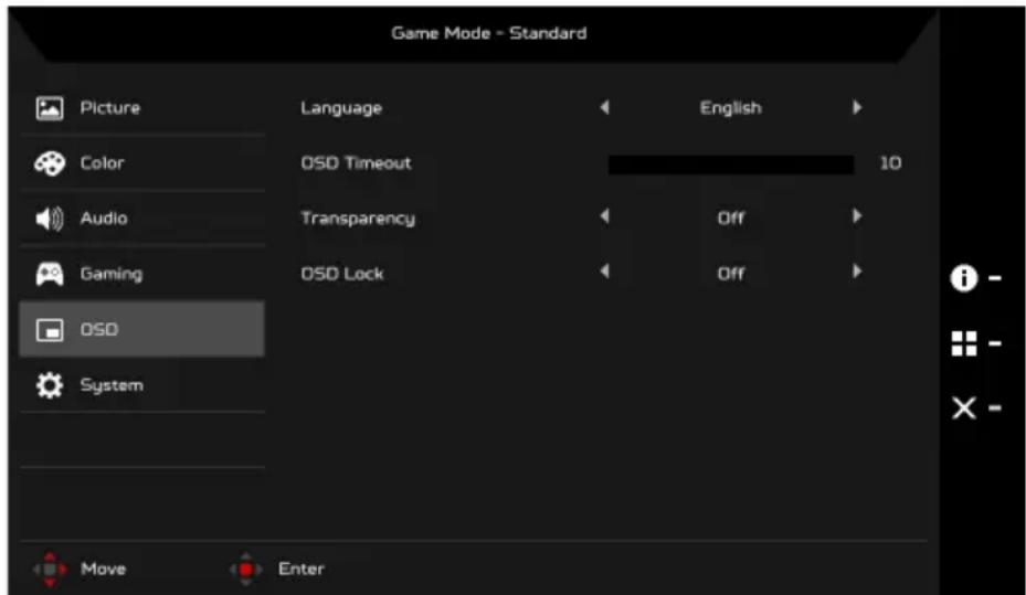 ACER Predator XB253QGZ - Uwaga: - 1