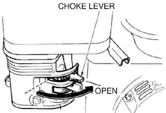 CHOKE LEVER OPEN