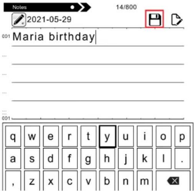 Notes 2021-05-29 14/800 Maria birthday q w e r t y u i o p a s d f g h j k l . , z x c v b n m
