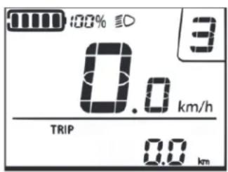 100% ≡ 3 0.0 km/h TRIP 0.0 km