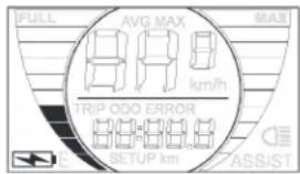 FULL AVG MAX MAX TRIP ODO ERROR SETUP km ASSIST
