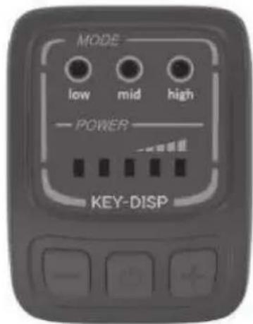 MODE low mid high POWER KEY-DISP