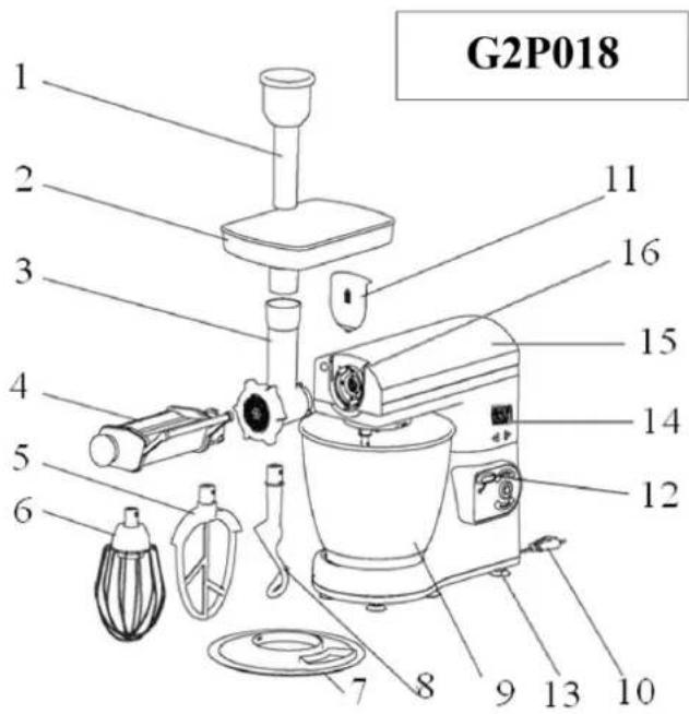 G3 Ferrari G2P018 - Opis urządzenia G2P018 - 1