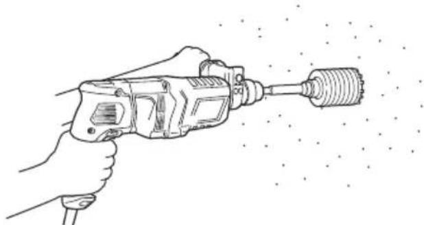 HiKOKI DH24PX2 - How to bore (Fig. 20) - 1