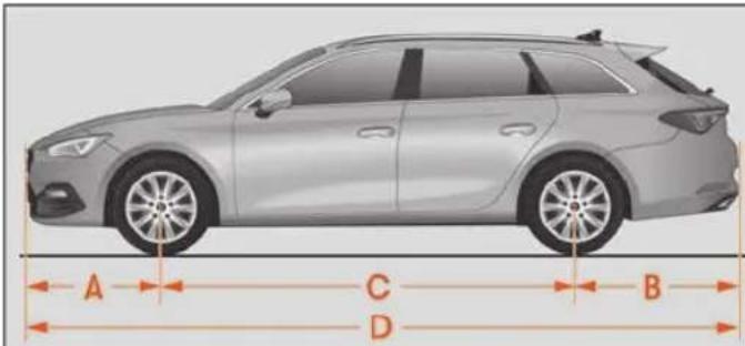 A C B D