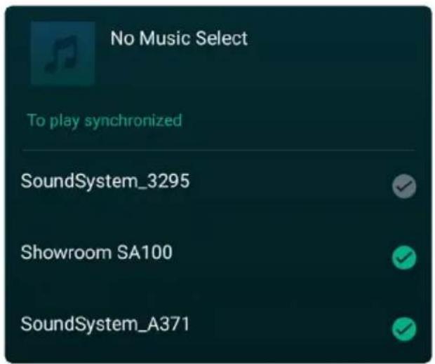 No Music Select To play synchronized SoundSystem_3295 Showroom SA100 SoundSystem_A371