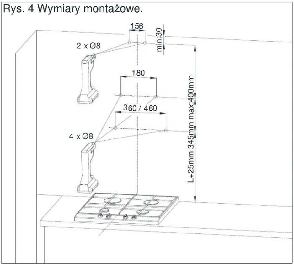 MAAN Komoda Neo 60 - ⚠ UWAGA: tę operację montażu należy przeprowadzić bardzo ostrożnie, aby nie porysować osłony komina i samego okapu. - 1