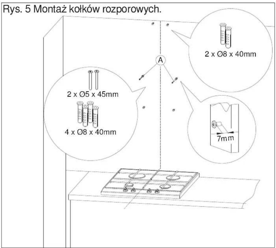 MAAN Komoda Neo 60 - ⚠ UWAGA: tę operację montażu należy przeprowadzić bardzo ostrożnie, aby nie porysować osłony komina i samego okapu. - 2