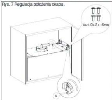 Pys. 7 Regulacja położenia okapu . 4szt. O4.2 x 16mm A
