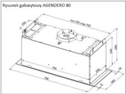 Rysunek gabarytowy AGENDERO 80 705 max.705 min 705 max.705 200 80 705 200 14 200 8 706
