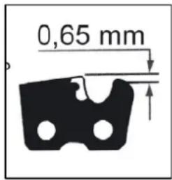 0,65 mm