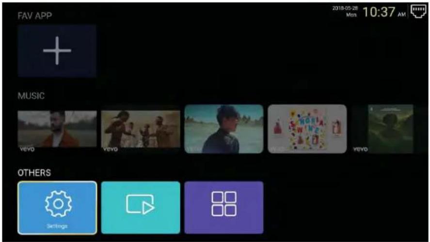 FAV APP 2018-05-28 Mon. 10:37 AM MUSIC YEVO YEVO YEVO OTHERS Settings