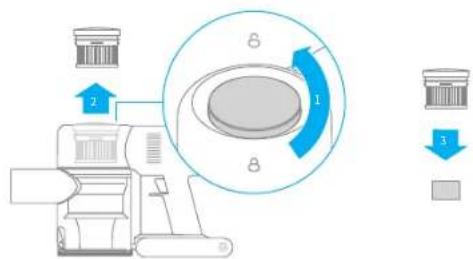 DREAME V11 SE - Czyszczenie elementów filtru EPA - 1