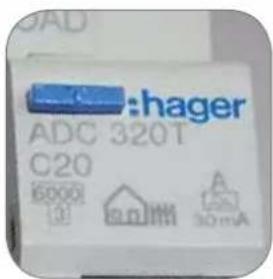 :hager ADC 320T C20 6000 1 8Ω/1A 30mA