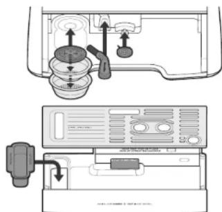 BREVILLE Barista Max VCF126X - Krok 4. Umieść akcesoria w ekspresie - 1