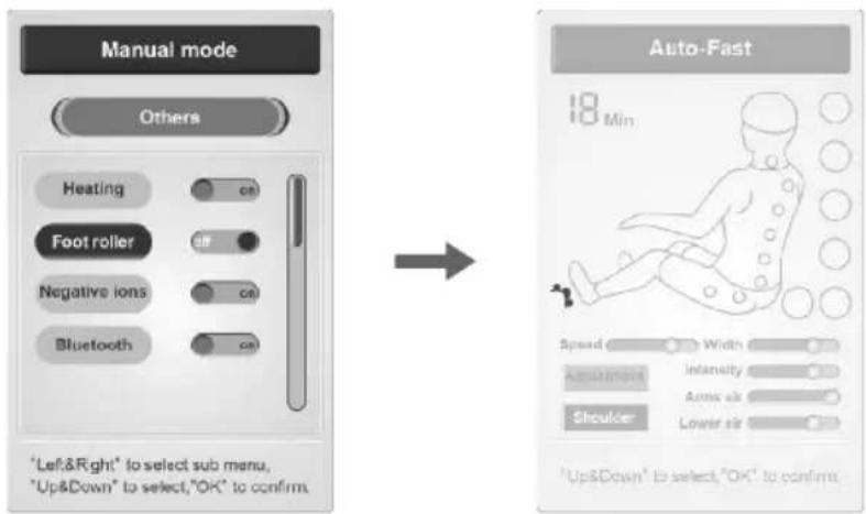 Massaggio Stravagante 2 - Tryb ręczny (dodatkowe funkcje) - 3