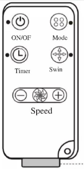 ON/OF Mode Timer Swin Speed