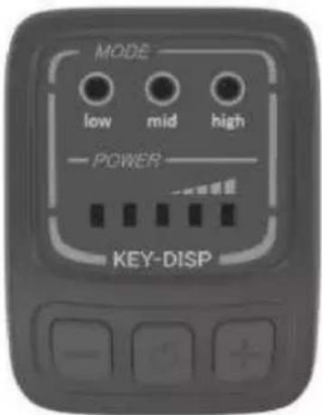 MODE low mid high POWER KEY-DISP