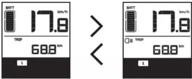 BATT 17.8 km/h TRIP 68.8 km 1 BATT 17.8 km/h TRIP 68.8 km 1