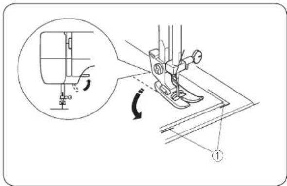 JANOME Juno E1015 - Linie pomocnicze na płytce ściegowej - 1