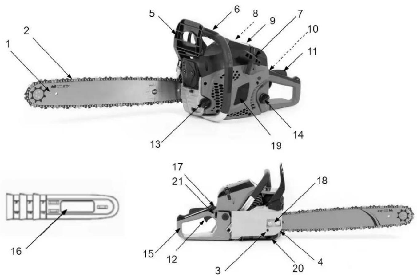 Faworyt RG5620-B5 - Elementy pilarki - 1