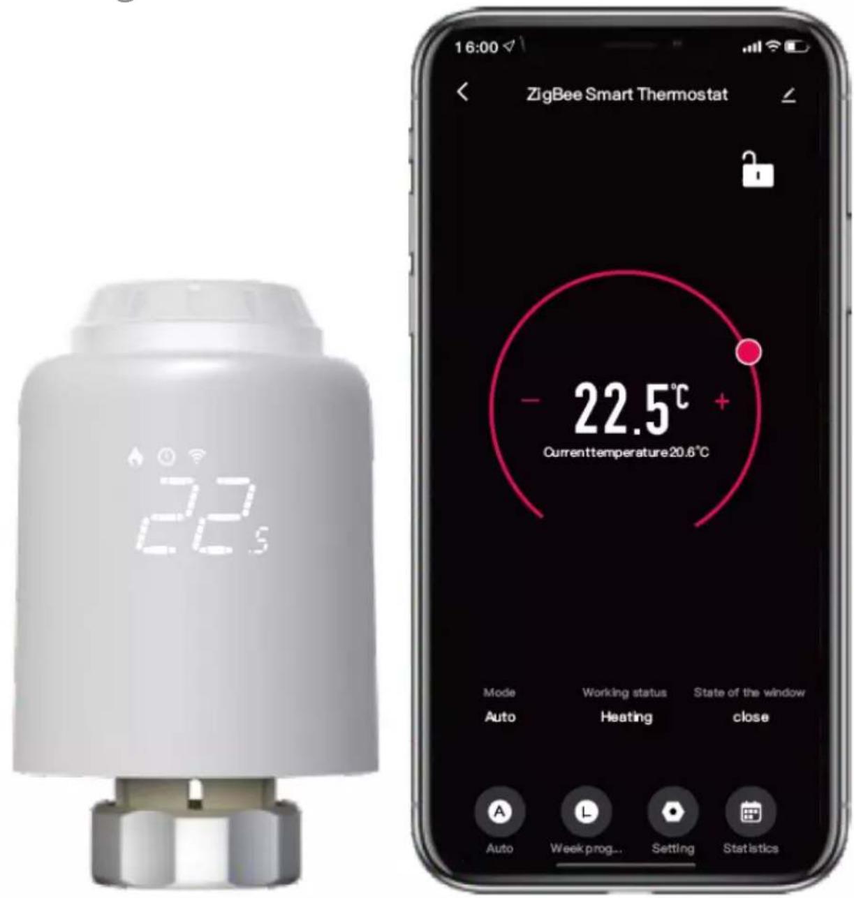 Avatto TRV07 - Inteligentna głowica termostatyczna Avatto TRV07 Zigbee 3.0 TUYA - 1