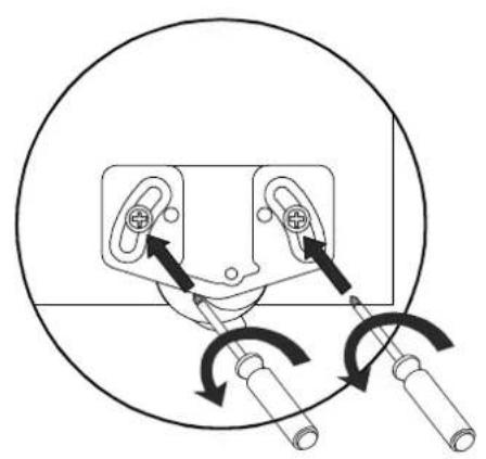 Diagram of electrical switch mechanism inside a circle, showing two components with directional arrows indicating rotation (no text or labels)