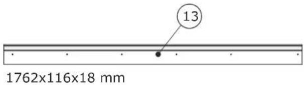 13 1762x116x18 mm
