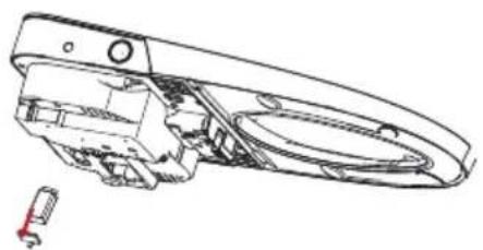 Technical line drawing of a mechanical component with no visible text or symbols