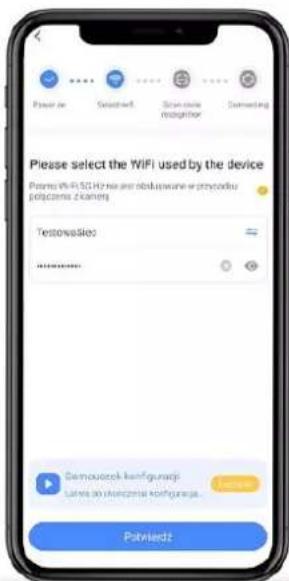 Please select the WiFi used by the device Forms WiFi 5GHz bus and oblastwane w przytku: kologics 2.40mm TestonaSiko Demouzczek konfiguracji Latwa do Umazczek konfiguracji Potwiadzt
