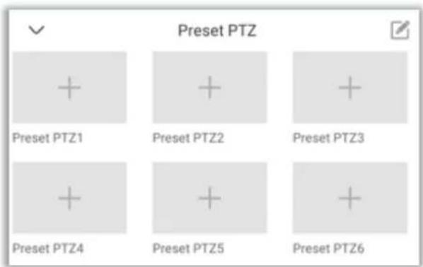 Preset PTZ + + + Preset PTZ1 Preset PTZ2 Preset PTZ3 + + + Preset PTZ4 Preset PTZ5 Preset PTZ6