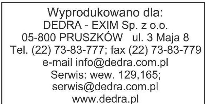 DEDRA DED7723 - Informacja dla użytkowników o pozbywaniu się urządzeń elektrycznych i elektronicznych (dotyczy gospodarstw domowych) - 2