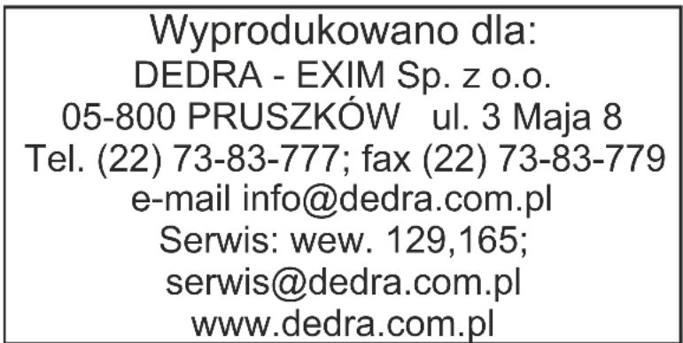 DEDRA DESa195 - Informacja dla użytkowników o pozbywaniu się urządzeń elektrycznych i elektronicznych - 2