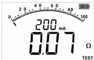 Megger Seria MFT1800 - Zerowanie rezystancji przewodów pomiarowych (maksymalnie do 9.99ohms) - 3