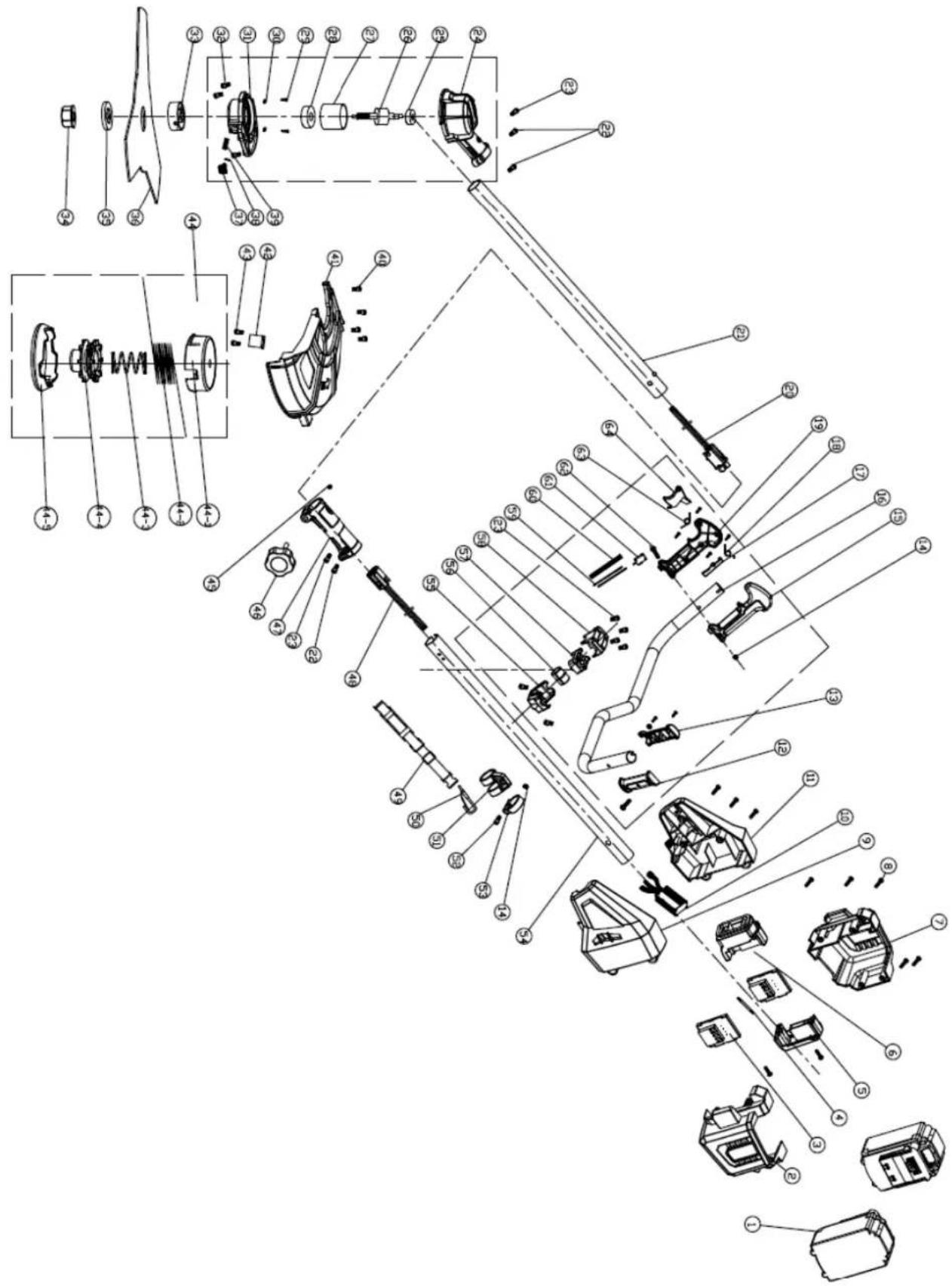 4Garden AK3422 - Rysunek złożeniowy - 1